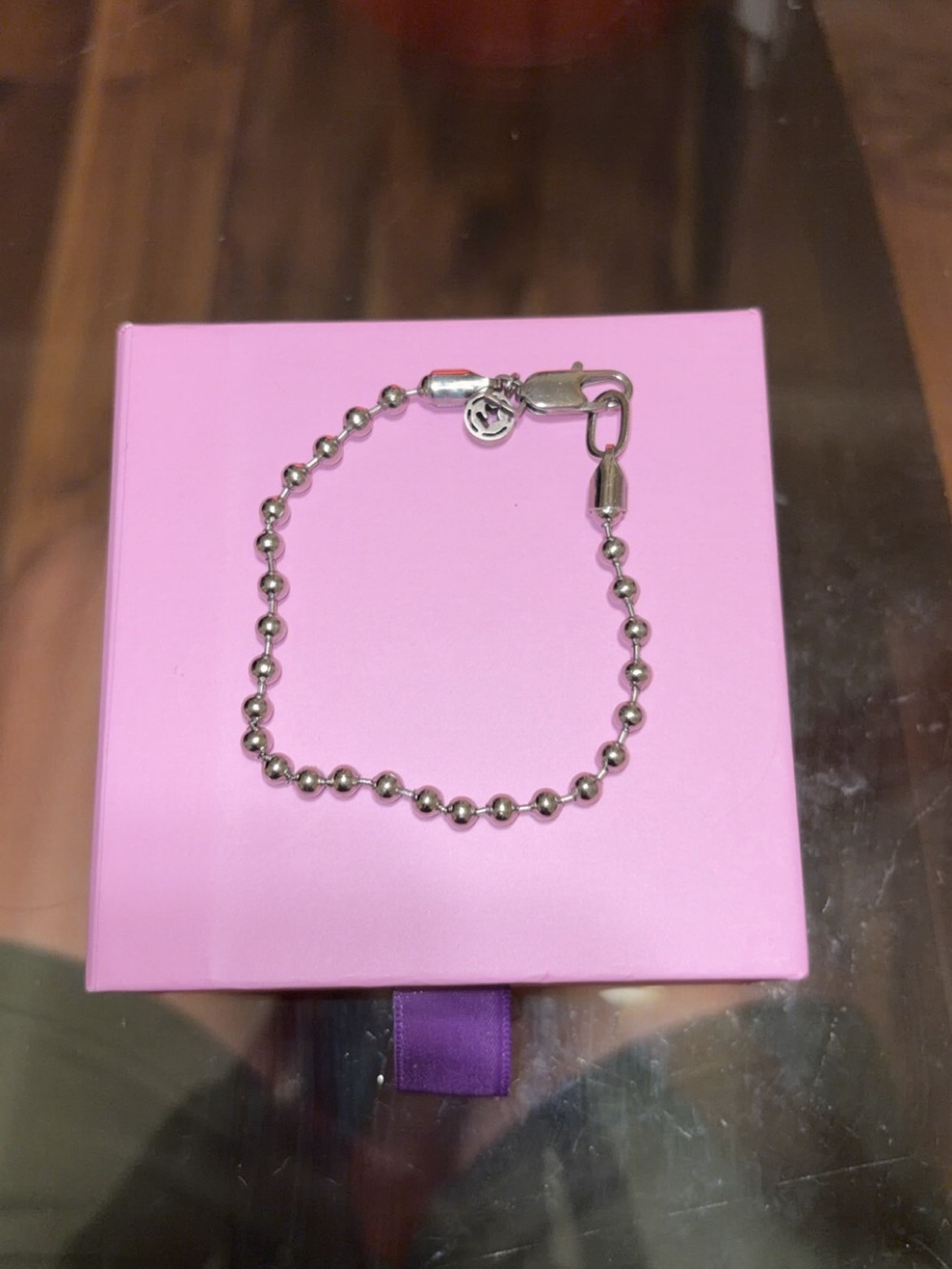 Polished Ball Chain Bracelet - Silver
